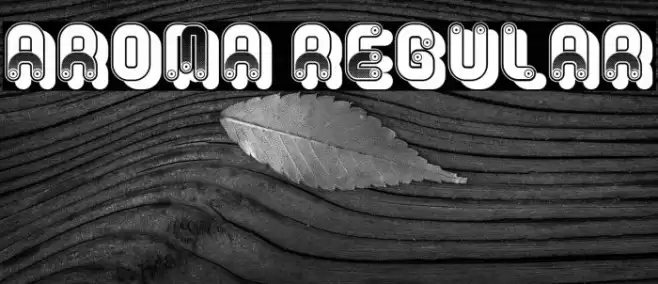 Aroma Regular Font examples