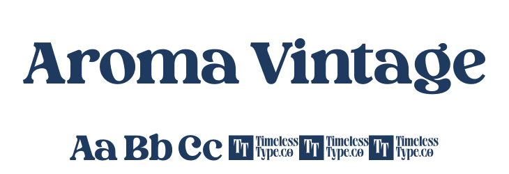 Aroma Vintage Font Preview