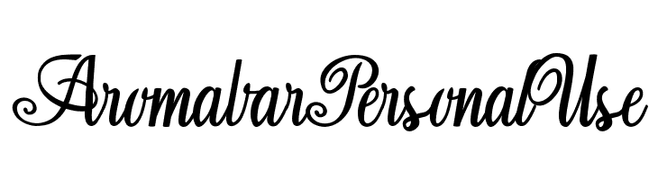 Aromabar Personal Use   Frei Schriftart Herunterladen