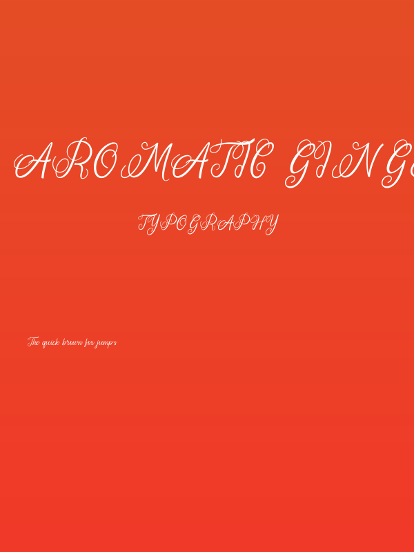 Aromatic Ginger Poster