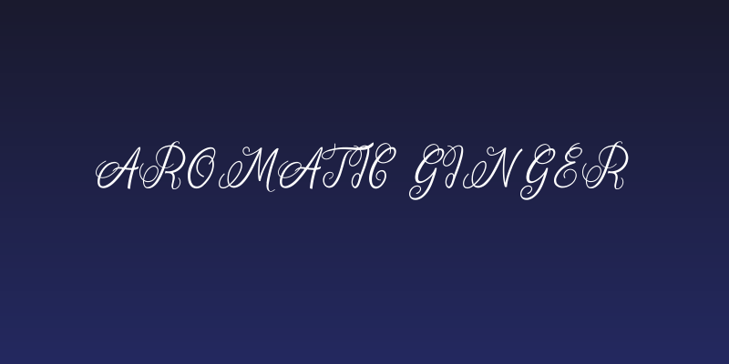 Aromatic Ginger Social Header
