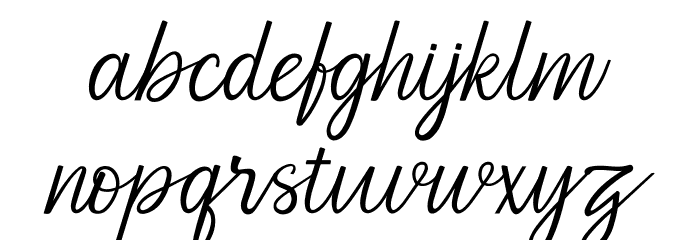 Aromatic Ginger Font LOWERCASE