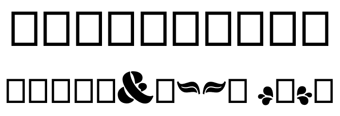 Aromatron Ornaments Font OTHER CHARS