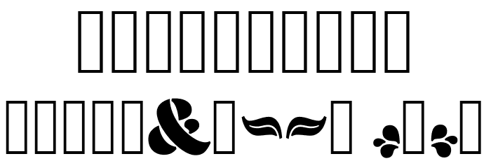 Aromatron Ornaments Font OTHER CHARS