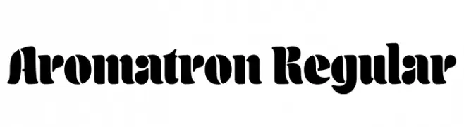 Aromatron Regular  font caratteri gratis