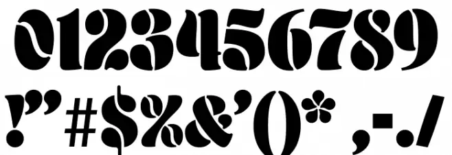 Aromatron Regular Font OTHER CHARS