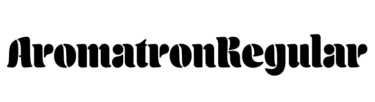 Aromatron Regular  フリーフォントのダウンロード