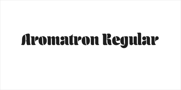 Aromatron Regular Logo
