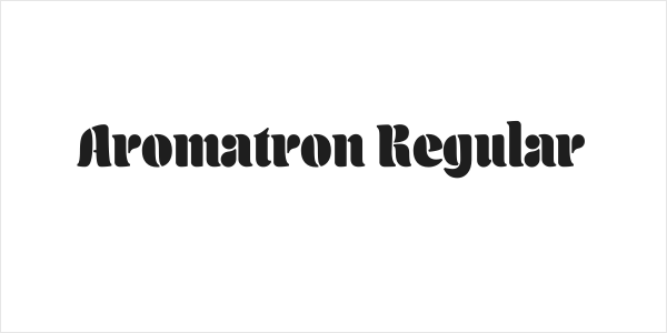 Aromatron Regular Logo
