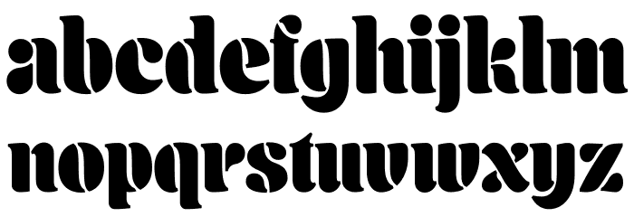 Aromatron Regular Font LOWERCASE