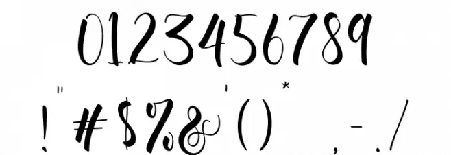 Aromi Script Font OTHER CHARS