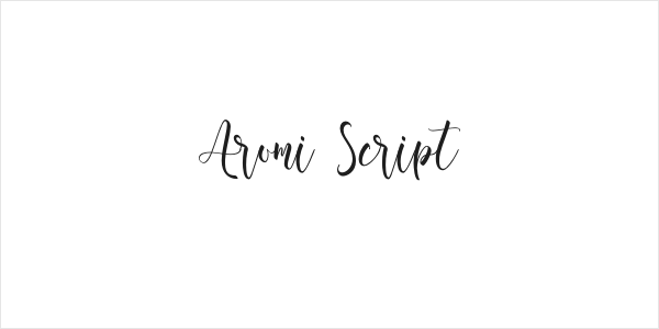 Aromi Script Logo