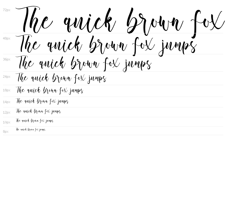 Aromi Script Waterfall