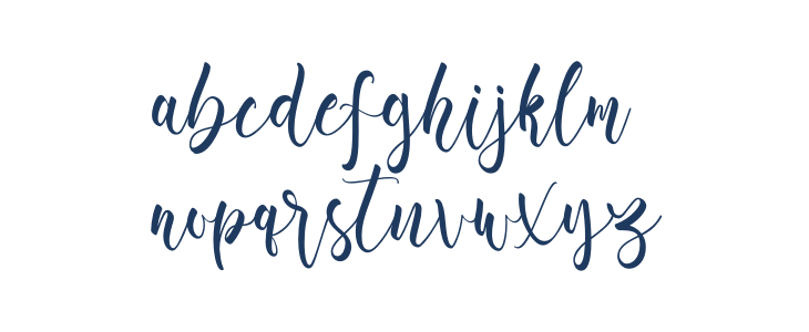 Aromi Script Lowercase