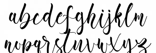 Aromi Script Polices MINUSCULES