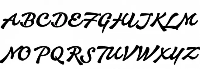 Aromia Script Black Fonte MAIÚSCULAS