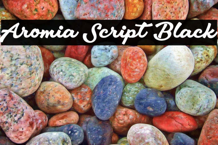 Aromia Script Black Example 1