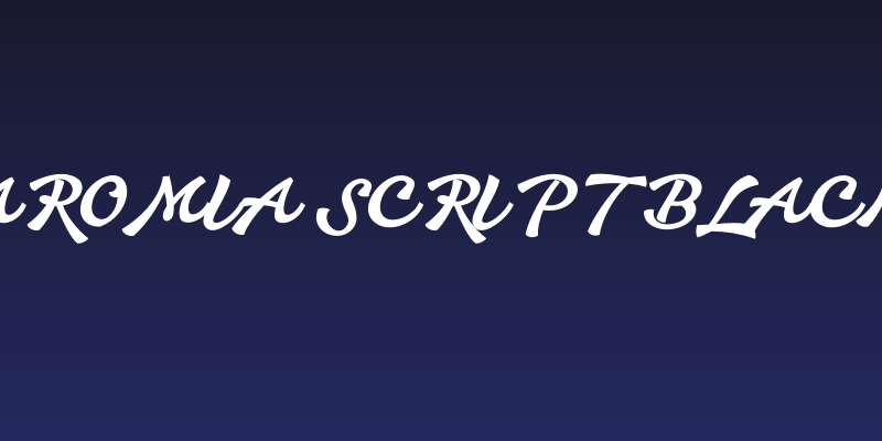 Aromia Script Black Social Header