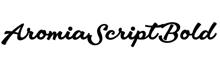 Aromia Script Bold  font caratteri gratis