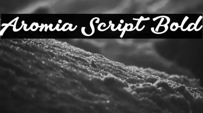Aromia Script Bold Example 1