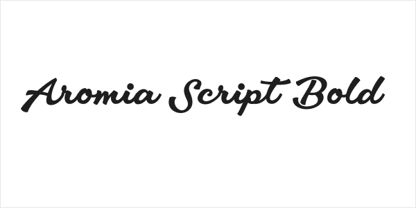 Aromia Script Bold Logo