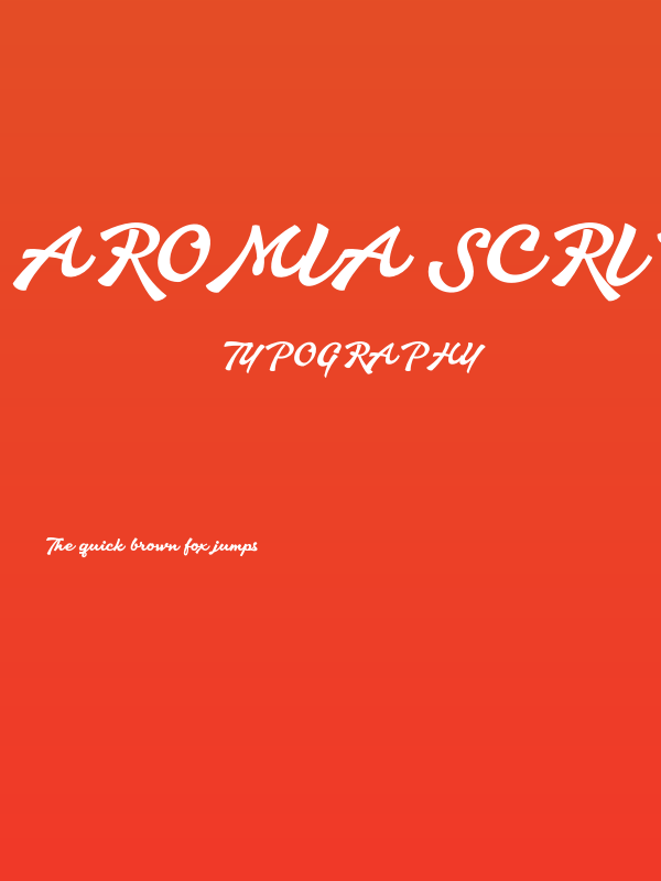 Aromia Script Bold Poster