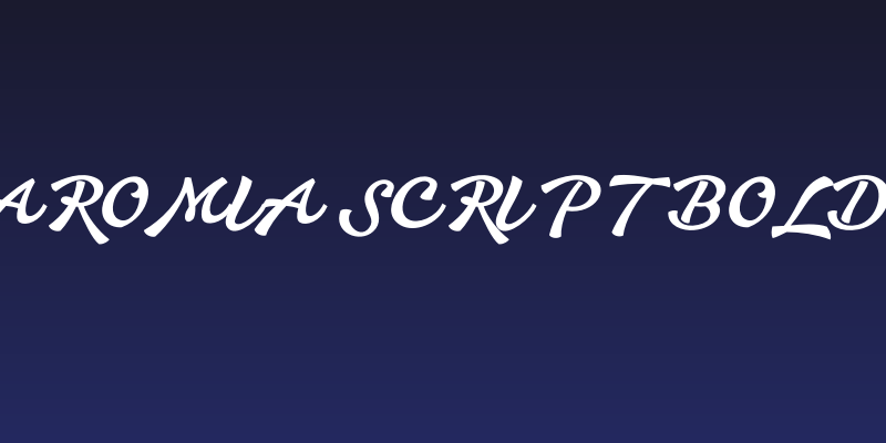 Aromia Script Bold Social Header