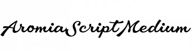 Aromia Script Medium  Descarca Fonturi Gratis