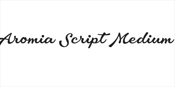 Aromia Script Medium Logo