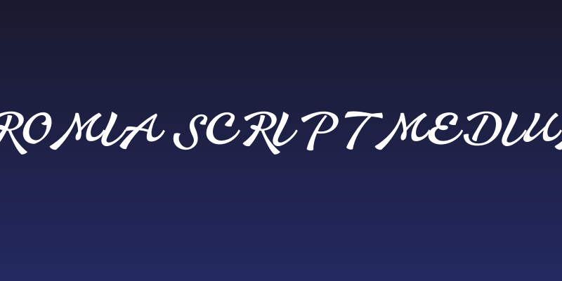 Aromia Script Medium Social Header