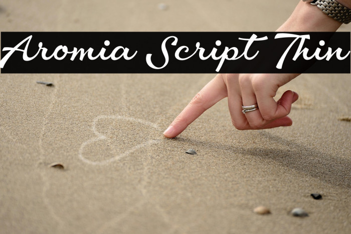 Aromia Script Thin Example 2