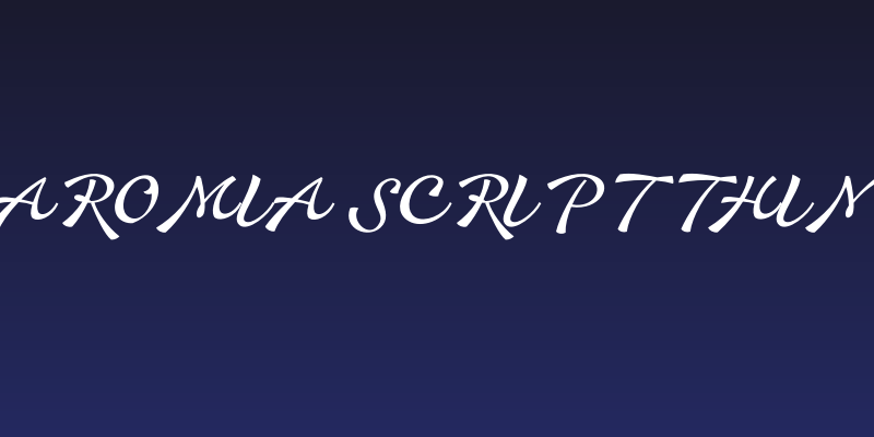 Aromia Script Thin Social Header
