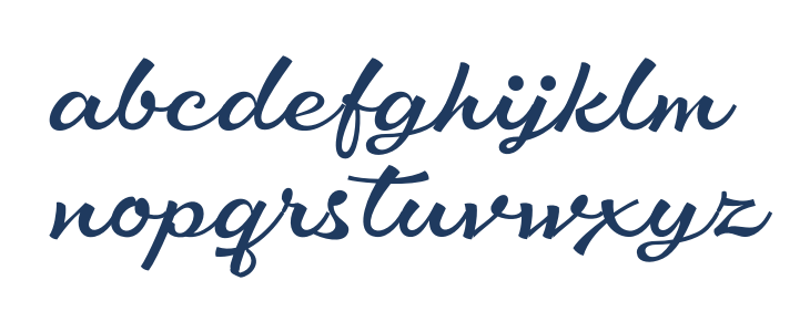 Aromia Script Thin Lowercase