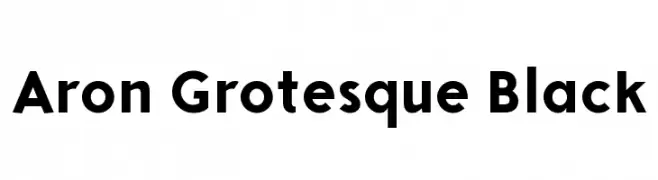 Aron Grotesque Black  font caratteri gratis
