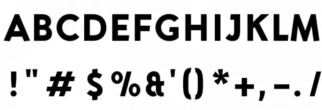 Aron Grotesque Black Font OTHER CHARS