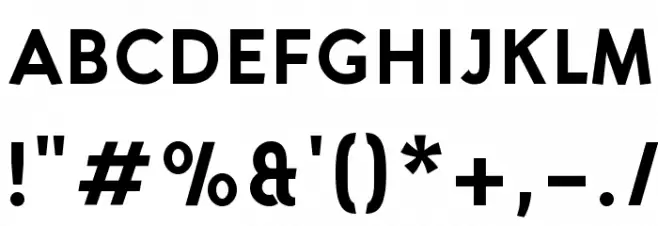 Aron Grotesque Bold Font OTHER CHARS