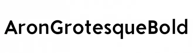 Aron Grotesque Bold  font caratteri gratis