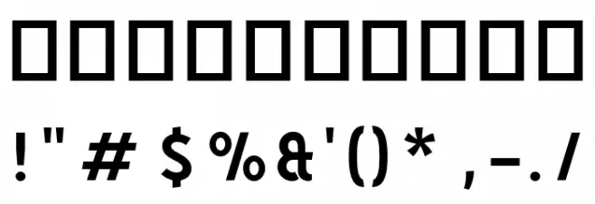Aron Grotesque Bold Font OTHER CHARS