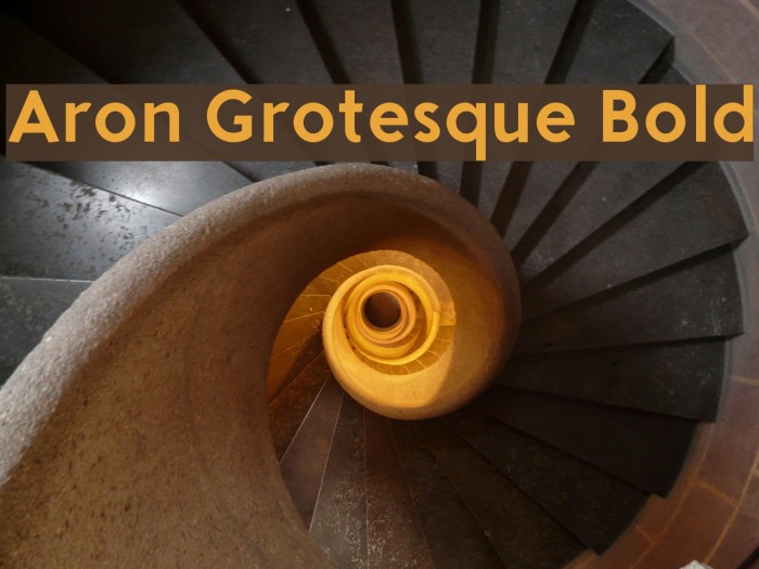Aron Grotesque Bold フォント examples