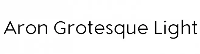 Aron Grotesque Light  font caratteri gratis