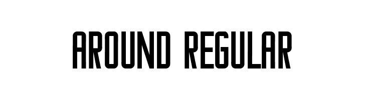 Around Regular  font caratteri gratis