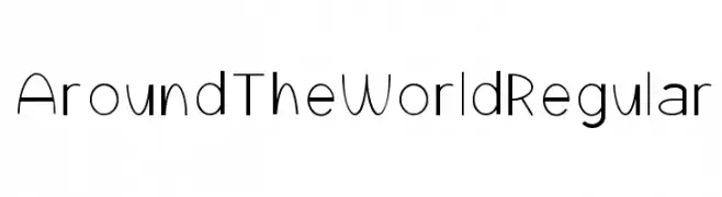 Around The World Regular  Free Fonts Download
