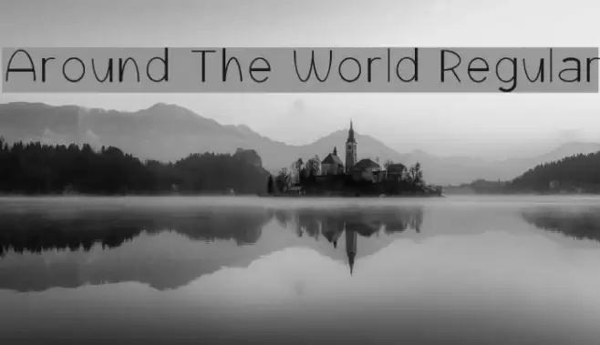 Around The World Regular Font examples