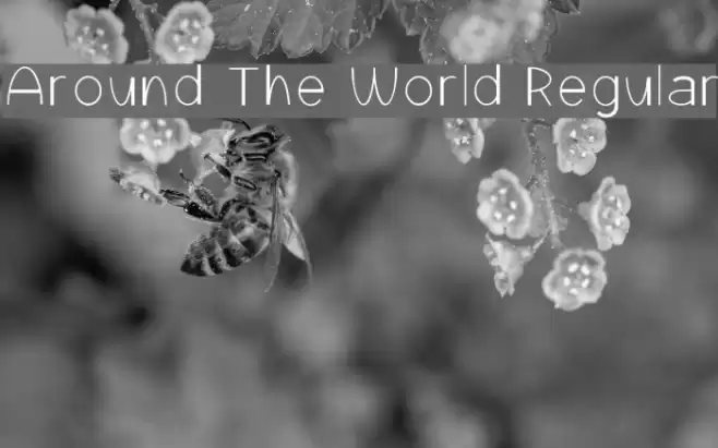 Around The World Regular Font examples
