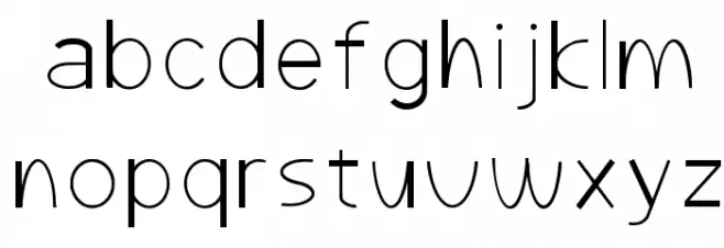 Around The World Regular Font LOWERCASE
