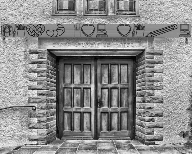 Around the house Font examples