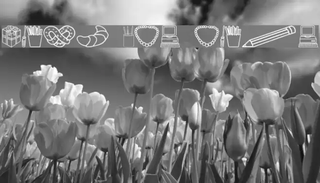 Around the house Font examples