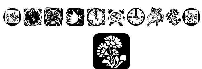 AroundTheClock Font OTHER CHARS