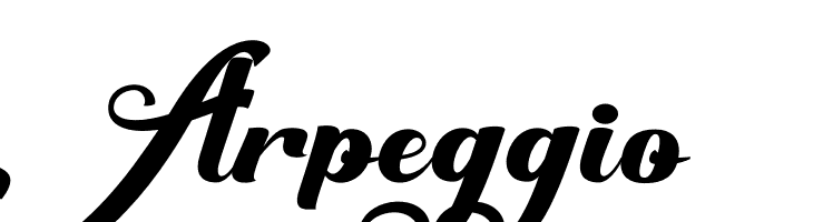 Arpeggio  les polices de caractères gratuit tlcharger
