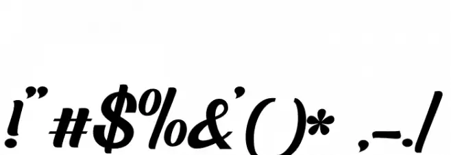 Arpeggio Font OTHER CHARS